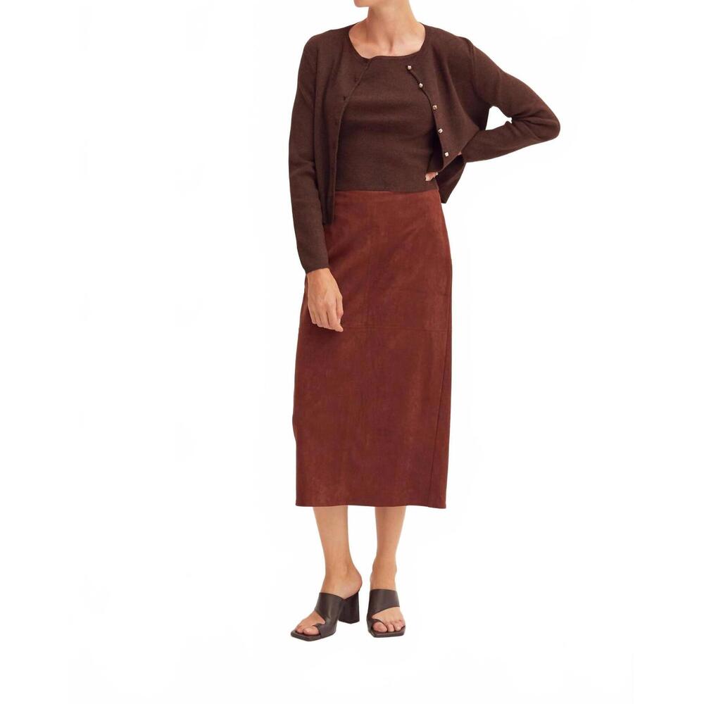 NEW CRESCENT jayla carigan set in espresso